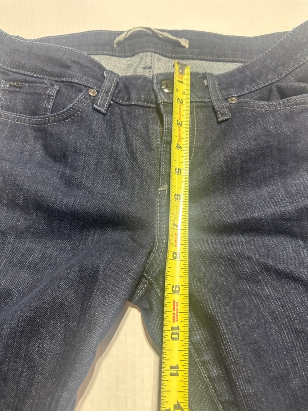 Joe’s Chelsea dark Blue denim Slim Jeans multiple pockets and zipper 98% cotton - Picture 3 of 8